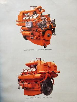 Moteur en aluminium modèle Z12V190bd2 Générateur modèle Ifc6502 500kw Générateur diesel 100kg