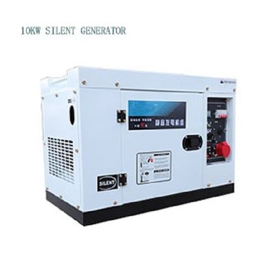 Générateur portable diesel de type remorque de 10 kW avec conception silencieuse et large application