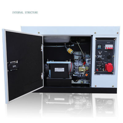 Générateur portable diesel de type remorque de 10 kW avec conception silencieuse et large application