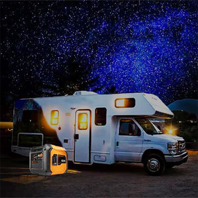 Moteur en cuivre complet à quatre temps 1 kW Inverteur numérique Générateur d'essence 230V Aération forcée