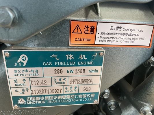 Générateur à gaz de 100 kW Fuqiang Power Wt615 Moteur à gaz Sinotruk 84099990