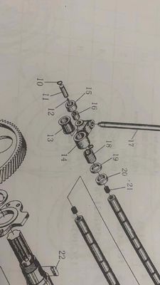 Composant standard 12v moteur diesel pièces détachées assemblage de rouleau de coulée