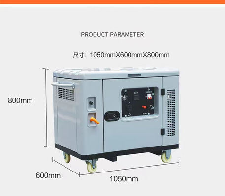Générateurs d'essence silencieux de 3 phases à 10 kW avec efficacité de sortie