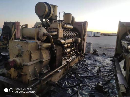 G12V190pzl Moteur de forage à 12 cylindres refroidi à l'eau utilisé dans un champ pétrolier en Arabie saoudite