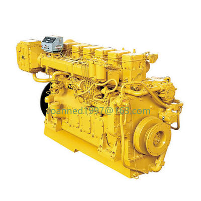 Moteurs marins 6 cylindres Jinan 6190 avec structure en ligne et certification SGS