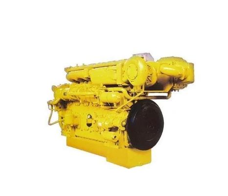 Moteurs marins 6 cylindres Jinan 6190 avec structure en ligne et certification SGS