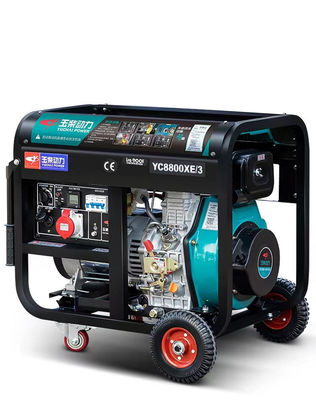 Générateur diesel silencieux pour ménage de 5/6/8/10kw avec sortie AC à trois phases