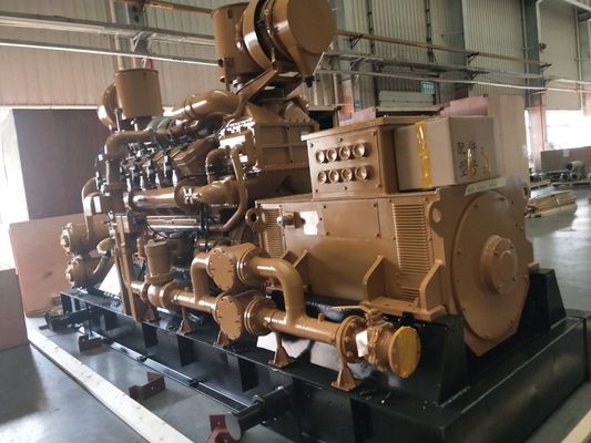 Station électrique de 1 MW équipée d'un générateur de gaz 12V190 et option de demande personnalisée