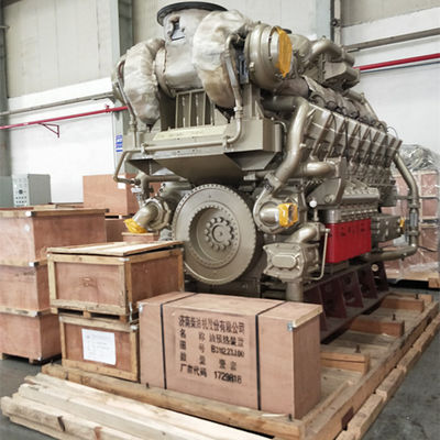 Ensemble de production de gaz 12V190 certifié ISO pour le système de production d'énergie des moteurs à gaz naturel