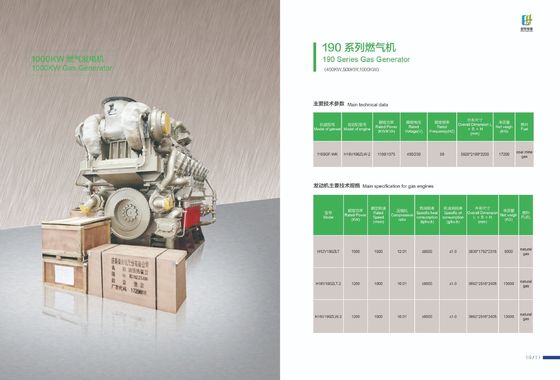 Générateur de gaz de la série 190 500GF-Tk1 à alimentation directe avec services en ligne Service après-vente
